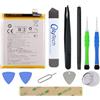 OnlyTech - Kit di riparazione Batteria di ricambio Premium BLP685 per OnePlus 6T / OnePlus 7-3700mAh - Qualità identica con 10 strumenti e adesivi