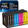 DOREINK Compatibilità con 604XL Cartucce Compatibili per Epson 604 XL per Expression Home XP-2200 XP-2205 XP-3200 XP-3205 XP-4200 XP-4205, WorkForce WF-2910 WF-2930 WF-2935 (9-PACK)