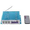 Fasizi Mini Bluetooth Hi-Fi Stereo Audio AMP Amplificatore Bass Booster MP4 12V Supporto FM MP3 TF USB Dvd per Auto Moto -Blu