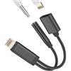 WASRUYI Adattatore jack per Lightning(2 in 1)per iPhone 14 a cuffie 3,5mm Aux cavo audio sdoppiatore per Apple MFi Certified caricatore per iPad auricolari accessori ricarica spinotto cavetto splitter dongle