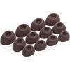 Okuli 16 x Gommini Auricolari in Silicone Ricambio per Jabra Elite 10 Auricolari Cuffie in Marrone