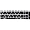 sourcing map, 1 pellicola protettiva ultra sottile in silicone per tastiera, layout QWERTY, pellicola protettiva per tastiera del computer portatile, accessorio per laptop HP Pavilion 15, colore nero