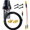 YILIANDUO Antenna 4G LTE Esterna 5dBi Mimo Impermeabile SMA Maschio con cavo splitter SMA + Adattatores TS9 per Router WiFi, Hotspot Mobile, Modem Wireless, Gateway, Fotocamera da Caccia