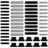 CKANDAY 44 adesivi a rete anti polvere a rete con 10 tappi in silicone anti polvere per altoparlanti,custodia antipolvere con kit antipolvere per proteggere la ricarica compatibile con iPhone 13 12 11 8 7 Pro