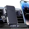 DOLYOFG Supporto per telefono da auto con clip in metallo, supporto universale per bocchetta dell'aria, adatto per iPhone, Android e tutti gli smartphone