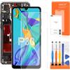 AGCUT Display LCD per Huawei P30 per Huawei P30 ELE-L09 ELE-L29 6,1 pollici Incell schermo touch screen digitalizzatore assembly con riparazione (nero con cornice, senza impronte digitali)