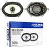 WEB 2 altoparlanti compatibile con ALPINE SXE-5725S coassiali 2 vie ovali 5 x 7 13,00 x 18,00 cm 130 x 180 mm 35 watt rms 200 watt max 4 ohm, a coppia