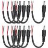 QUARKZMAN 10pz Cavi Pigtail Alimentazione DC 3,5x1,35mm Maschio Barrel 10cm