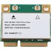 Annadue Scheda WiFi AX210HMW, Modulo Wireless Wi-Fi 6E 5374M Espandibile a 6GHz Scheda di Rete Interna MU-Mimo Tri-Band con Bluetooth 5.3, Scheda di Rete Wireless Mini PCIE per Laptop