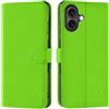 Verco Custodia a libro per iPhone 16, per iPhone 16, con funzione di carte di credito, colore: verde