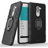 MaiJin Compatibile con Huawei Mate 9 Lite Cover, Custodia Armor Anello Cavalletto (Funziona con il Supporto Magnetico per Auto) Case Paraurti per Huawei Mate9 Lite, Huawei Honor 6X (Nero)