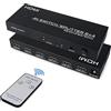 DGODRT HDMI Splitter Switch 2 in 4 Out, 4K@60Hz Commutatore HDMI Splitter con Telecomando e Uscita Audio SPDIF, per HDTV Blu-Ray PS3 PS4 Xbox Proiettore