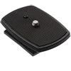 Hersmay Piattaforma universale QB-4W a sgancio rapido per treppiede Velbon CX-444, CX-888, CX-460, CX-460mini, CX-470, CX-570, CX-690, DF-50, VCT-D580RM, VCT-D680RM, VCT-R640