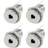 YINETTECH 4 Set 3,5 Mm X 1,35 Mm Femmina DC Power Jack Adattatore Da Pannello Adattatore Di Alimentazione In Metallo A 2 Pin Per Piccoli Televisori E Altri Piccoli Dispositivi Elettronici