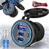 Benaton 3 Porte Presa USB 12V Caricabatterie da Auto Adattatore Impermeabile, Quick Charge 3,0 Presa di ricarica rapida per auto adattatore con interruttore, Sostituzione Accendisigari USB C Presa 12V