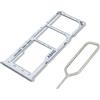 Eonpam Vassoio Carta SIM per (Samsung Galaxy A21S) qualità Originale Porta Scheda SIM Ricambio Slot Scheda Memoria SD con Pin della Scheda SIM(Bianco)