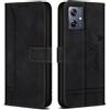 Bravoday Cover per Moto G54 5G / G54 Power, Flip Custodia in Pelle PU con Slot per Schede, Portafoglio Custodia per Moto G54 5G / G54 Power, Nero