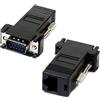 chenyang CY VGA RGB adattatore 15pin maschio Lan Cat5 Cat5e RJ45 Ethernet, adattatore femmina nero