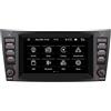 LXKLSZ Autoradio compatibile con CarPlay wireless/Android Auto per Mercedes Benz E-Class W211 CLS-Class W219 con Alta potenza di uscita touch screen IPS/Bluetooth/FM/AM/USB