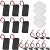GTIWUNG 8 Pezzi Portabatterie 9V, Scatola Porta Batteria, Custodia per Batterie in Plastica con Interruttore ON/OFF, 8 x Supporto Connettore Clip per Batteria con 15cm cavo,Tipo I