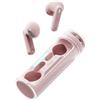 Vieta Pro Cuffie wireless con Bluetooth 5.4, controllo touch e vivavoce. Caschi con microfono e batteria da 19 ore. Cuffie con scatola di ricarica magnetica portatile | Rolling Rosa