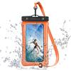 TECHGEAR Custodia impermeabile per telefono, custodia galleggiante IPX8 per nuoto, borsa impermeabile per telefono con cordino compatibile per iPhone 17 16e 16 15 14 13, Samsung Galaxy S25 S24 S23 S22