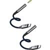 Kefiany Adattatore USB C a jack da 3,5 mm (2 pezzi) per Apple iPhone, compatibile con Samsung TypeC, cellulare DAC audio, microfono stereo, splitter jack per auto, cavo per cuffie, connettore 3,5 tp