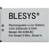 BLESYS Batteria per Emporia SMART.3 Mini, SMART.4, SUPEREASY SE & SUPEREASY, Compatibile con AK-S3m (V1.0) / AK-S3M-BC 2500mAh 3.8V
