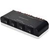 Adwits Selettore Switcher per 4 canali con morsettiera 200W RMS Max 100W commutabile, nero
