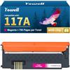 Yowell Toner 117A magenta compatibile con HP 117A magenta per toner HP Color Laser MFP 178nwg per Color Laser MFP 179fwg 179fnw 178nw 150nw 150w 178 179 W2073A - 117A rosso