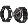 HOMTERN Custodia protettiva per Amazfit T-Rex 3, custodia flessibile in silicone, antiurto, antigraffio, a prova di caduta, custodia per smartwatch, nera