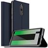 Verco Huawei Mate 10 Lite Cover, Custodia a Libro Pelle PU per Huawei Mate 10 Lite Case Booklet Protettiva [magnetica integrata], Azzurro