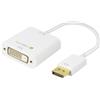 Techly 309821 Adattatore DisplayPort 1.2 Maschio/DVI Femmina 15cm Bianco Bianco