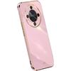 RankOne La Custodia del Telefono è Adatta per HONOR Magic6 Lite 5G (6.78 Inches), Case per Cellulare in Silicone con Telaio Galvanico - Viola