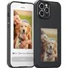 YCE Smart E-Ink Screen Custodia per iPhone 13/14,14 Pro/Max | iPhone 15,Pro/Max,Supporta la trasmissione NFC Immagine fai da te,Nero
