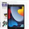 gueche Pellicola protettiva in vetro temperato per iPad 9 (2021)/iPad 8 (2020)/iPad 7 (2019 l) [10,2, 9a/8a/7a generazione], pellicola in vetro temperato 99,99% trasparenza HD, compatibile con