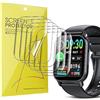 Blueshaweu 6 Pezzi Protezione Schermo per WeurGhy/Hoxe/Aycy Y6 1.85 Pollici Smartwatch- Senza Bolle Alta Definizione Qualità Superiore Trasparente Morbido TPU Pellicola Protettiva