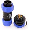 ZBLZGP WEIPU SP21 connettore impermeabile 2/3/4/5/7/9/12 pin connettori e pannello cavo di alimentazione connettori aviazione medica illuminazione LED per auto e moto industriali (set da 3 pin)
