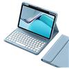 KMXDD Custodia con tastiera per iPad di 10a 9a 8a 7a generazione, con tastiera rotonda per iPad Air di terza generazione, iPad Pro 10,5 da 11 pollici, con tastiera Bluetooth rimovibile e portamatite