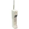 Flylin Telefono cellulare retrò anni '90, modello vintage vecchio stile portatile in metallo mattoni ornamento per simulazione fotografica decorazioni per feste decorazione casa palcoscenico (bianco)