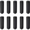 Rebower DB25 Anti Polvere Spina Porta Polvere Silicone Coperture Cappucci Tappi, [per Computer PC Laptop] - Nero/10pz