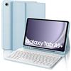 JADEMALL Tastiera per Samsung Galaxy Tab A9 Plus 11 2023 - Italiana QWERTY Tastiera Bluetooth con Portapenne per Samsung Tab A9+ Plus 11 2023 SM-X210/X216/X218, Azzurro
