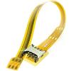 cablecc Cavo di prolunga da micro SIM a nano SIM, maschio-femmina, cavo di prolunga morbido piatto FPC, 10 cm