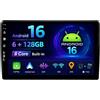 MISONDA [6+128GB] Autoradio Android Wireless CarPlay per Fiat 500L (2012-2017) IPS 10 pollici Android Auto Mirror Link FM RDS GPS WiFi SWC USB Telecamera posteriore MIC
