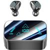 Bitstik Cuffie sportive senza fili a orecchio aperto Bluetooth Clip On Mini auricolari Cassa di ricarica sportive Conduzione ossea per allenamento Guida a piedi