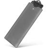 Geekria Custodia per tastiera slim full-size, borsa da viaggio in pelle vegana, copertura protettiva per Logitech MK955/K950/MX Keys S/MX Keys Advanced (grigio scuro)