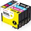 Clywenss 503 XL Compatibili per Epson 503XL 503 Cartucce per Epson Workforce WF-2960DWF WF-2965DWF WF2960 WF2965, Expression Home XP-5200 XP-5205 XP5200 XP5205