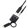 HOYULLI Adattatore da USB C a jack da 3,5 mm (2 in 1) di tipo C di ricarica AUX per iPhone16 Pro Max per Apple DAC Audio connettore per iPad, compatibile con Samsung S25 Android Headset Accessori Auto