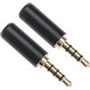 Be In Your Mind 2 Pz 3.5mm 4 Pole Audio Saldatura Spina di Ricambio 3.5mm 4 Pole Auricolari Saldatura Jack Audio Maschio Accessori Adattatore Jack