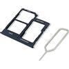 Eonpam Vassoio Carta SIM per (Samsung Galaxy A40) qualità Originale Porta Scheda SIM Ricambio Slot Scheda Memoria SD con Pin della Scheda SIM(Nero)